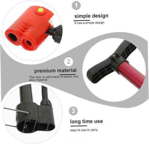 Portable Air Pump Bicycle Pump, Battery Car Yellow Plastic Needle