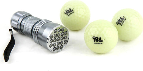 R&L Glow Golf Balls, Tournament Fluorescent Glowing in The Dark, Long Lasting