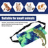 Adjustable Bearded Dragon Sling Carrier, Velvet Lizard Leash Harness for Outdoor Travel