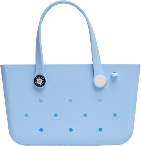 14L Comfy Flow Pool Bag for Women, Waterproof EVA Open Tote, Swim Sauna Gym Beach Bag, Wipe-Clean Self-Standing, (Baby