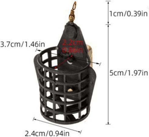 Generic Bait Holder - Weighted Tackle Feeder,Carp Bait Tackle Cage | for Hiking Traveling Camping Boating Reservoir