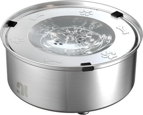 1L/0.26 Gallon Dog Water Bowl, No Spill Stainless Steel, Slow Water Bowl, No Splash Dog Bowls