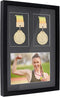 Medal Display Frame Shadow Box, 3 in 1 Shadow Box Display Wood