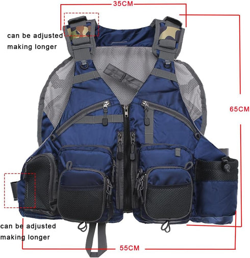 Kylebooker Fly Fishing Vest Pack - Adjustable for Men and Women