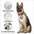 Therapy Dog in Training Bandana, Classical White Printing Dog Scarf Accessories, Pet Scarf Gift (J14)