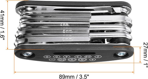 HARFINGTON 16 in 1 Bike Repair Multitool, Portable Bicycle Mechanic Repair Set for Mountain and Road Bikes