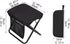 Menolana Folding Camping Stool Footstool with Side Pocket Multipurpose Small Foldable Chair for Park Traveling Fishing