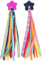Garneck 1 Pair Colorful Bicycle Handlebar Ribbon Tassel Streamers for Kids Scooter Bike Accessory