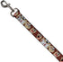 Buckle-Down Pet Leash - Tasmanian Devil Expressions Brown - 4 Feet Long - 1/2" Wide