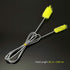 Stainless Double Ended Flexible Cleaning Brush for Canister Filter Tube Hose Pipe in Fish Tank Aquarium (Yellow)