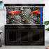 60X24IN Stone Aquarium Background, Natural Rocky Glass Terrarium Background with 8 EVA Double-Sided Tape
