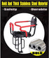 2-8 Wing Enterprises Bike Child Seat Carrier Back Mount, Rear Mount Bicycle Baby Seat with Armrests, Pedals, Padded