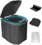 Generic Commode Toilet, Portable Toilet for Adults, Portable Travel Folding Toilet with Lid