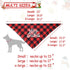 Malier 2 Pack Dog Bandana, Christmas Classic Buffalo Plaid Pattern with Tassels for Small Medium Large Dogs