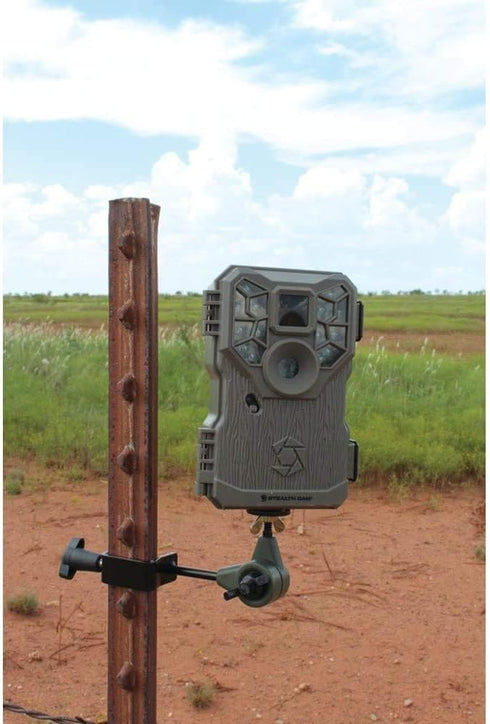 HME T-Post Trail Camera Holder | Adjustable Compact Design | Versatile Compatibility & Easy Installation