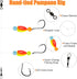 Pompano Rigs for Surf Fishing, Pre-Rigged Fishing Rigs with Floats Beads Double Circle Hook Tackle 12/15PCS