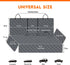 Yuntec Dog Car Cover for Back Seat Pet Protector Waterproof Bench Car Seat Cover, Nonslip Rear Seat Cover fits Middle