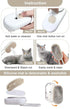 2024 Multifunctional Cat Dog Hair Brush, 3 In 1 Steamy Grooming Brush for Removing Tangled Hair (Khaki)