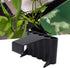 5 5 0.5 inches Fish Plant Holder, Sturdy ABS Hanging Aquarium Plant Support for Plants, Holes for Easy Plant Separation