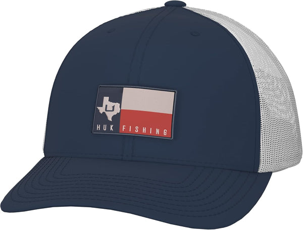 HUK Trucker, Anti-Glare Snapback Fishing Hat for Men, One Size
