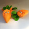 Orange Carrot Shape Chewing Plush Toy for Pets, Dog Cat Bite Squeaker Interaction Toy