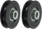 PATIKIL Universal Bearing Pulley Wheel, 60mm/2.4", 2 Pack Nylon Bearing Wheel for Gym Equipment Part Cable Machine