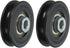 PATIKIL Universal Bearing Pulley Wheel, 60mm/2.4", 2 Pack Nylon Bearing Wheel for Gym Equipment Part Cable Machine