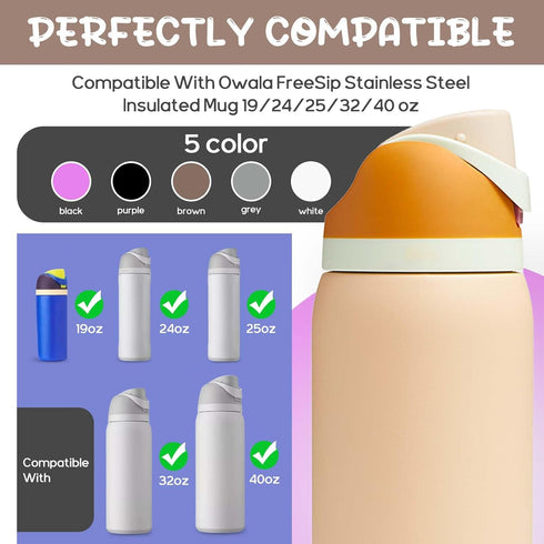 Replacement Button Compatible with Owala FreeSip 19/24/32/40oz, Water Bottle Lid Switch with Springs & Screwdriver