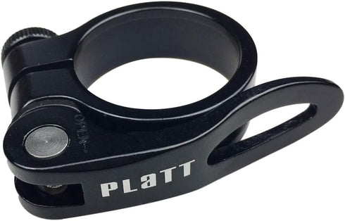 PLATT Aluminium Alloy Bike Seat Post Clamp - Quick Release Seatpost Collar, 28.6mm / 31.8mm / 34.9mm