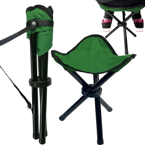 CebraBounze Travel Folding Camping Stool, 14.6 inches Tripod Chair and Maximum weight 210
