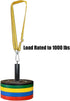 Heavy Duty Boxing Bag Hanger Strap Mount - Yellow, Supports Up to 1000lbs, Adjustable Length 40-80in, Ideal for Boxing