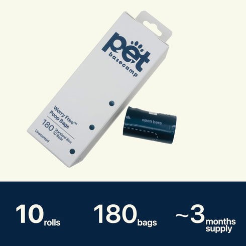 10 180 Count, 13 9 Portable Waste Bags and Baby Diaper Bags with Oops Alert, Leak Proof and Scent Locking, Recycled PE