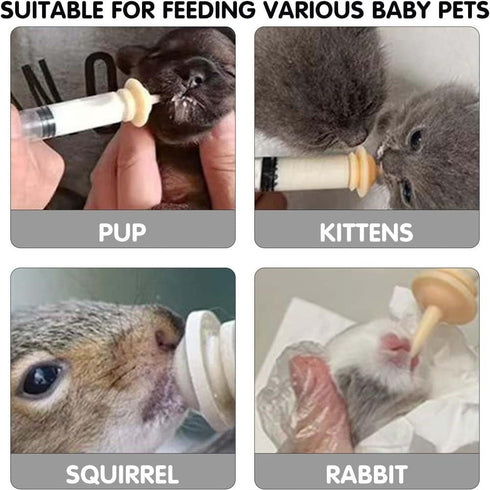 YOBOKO Feeding Pacifier Dog Nurshing Bottle Push Syringe Feeding Newborn Pet Medicine Feede Water Milk Nursing Feeder