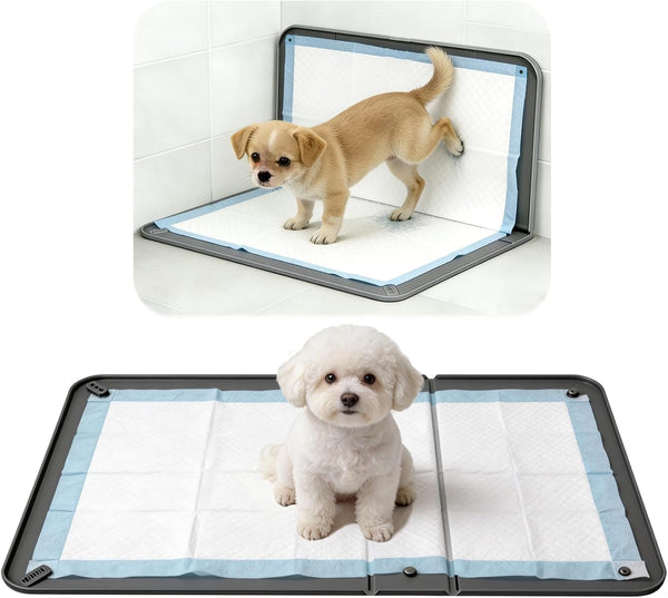Risirica Pee Pad Holder for Dogs,Silicone Dog Puppy Pad Holder,25"x35" Non-Slip Silicone Puppy