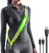 LED Belt Reflective Sash for Walking at Night - High Visibility Adjustable Safety Gear for Runners