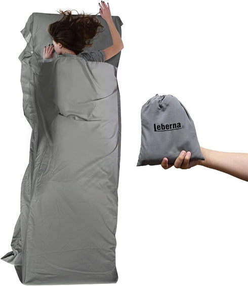 Ultralight Adult Sleeping Bag Liner, Travel Sheets for Hotel Sleeping Bags, Lightweight Cotton Camping Inner