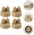 12 Pcs DIY Reactor Air Fittings for Aquarium Accessories, Co2 Generator Bottle Cap, Plastic Bottle Co2 Diffuser