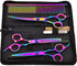 Dog Grooming Scissors Set - Colorful Pet Trimming Scissors Kit, 7 Inch Stainless Steel Shears for Grooming