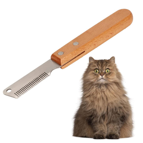 Shedding Blade for Dogs, Professional Grooming Hand Stripping Knife, Multifunction Tool for Coarse Fur