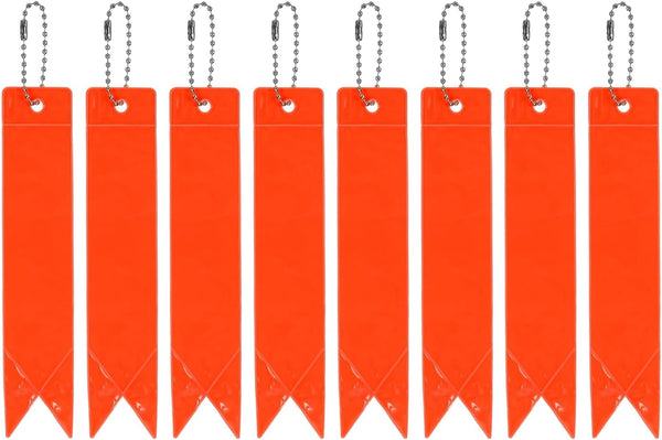 PATIKIL 8 Pack Reflector Tag Pendant, Reflective Safety Keychain Gear for Cycling