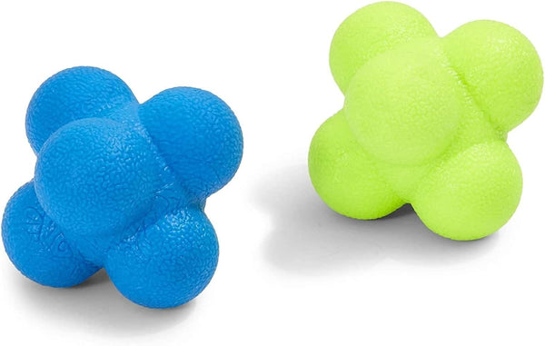 Juvale 2 Pack Rubber Hand Eye Coordination Training Balls for Reflex Speed & Agility Sports Equipment