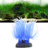 TEHAUX Artificial Fish Tank Decoration - Silicone Soft Coral Fake Sea Anemone Ornament (Blue)