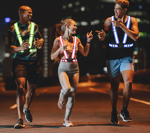 High Visibility Reflective Safety Vest, Adjustable Reflective Gear for Running, Walking, Jogging, Hiking, Night Cycling