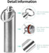 Stainless Steel Survival Pill Storage, Air-Tight Waterproof Capsule Bottle with Seal Ring for Outdoor Use