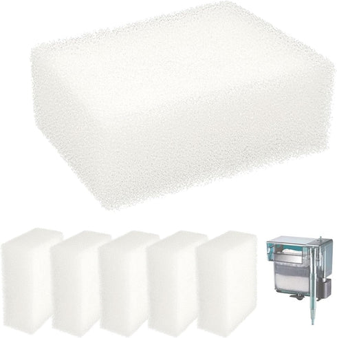 Adabuing Aquarium Replacement Filter Sponge Media Pads, Foam Insert Compatible with AquaClear 70/Fluval