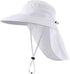 Home Prefer Outdoor UPF50+ Sun Hat, Wide Brim Mesh Fishing Hat with Neck Flap