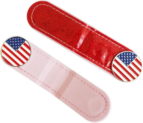 Glitering PVC Golf Hat Clip with Ball Marker, Includes 2 Hat Clips and Golf Ball Markers