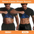 FEVOHOT Sauna Shirt for Men Short Sleeve Compression Sweat Suit Loss Body Shaper T-Shirt Heat Trapping Workout Gym