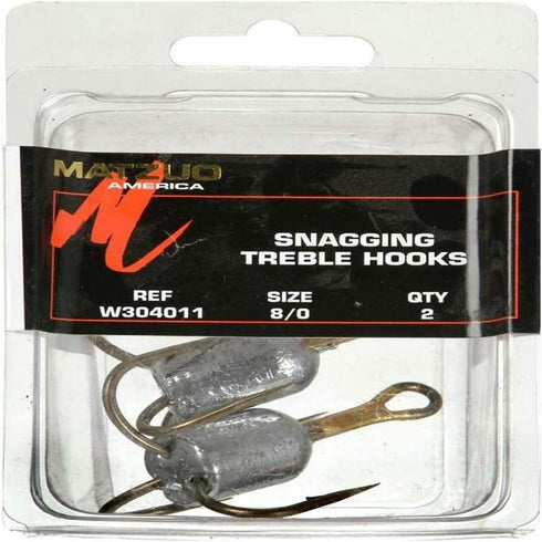Treble Hook Mz Snag Wt2Oz Treble #8/0 Bc