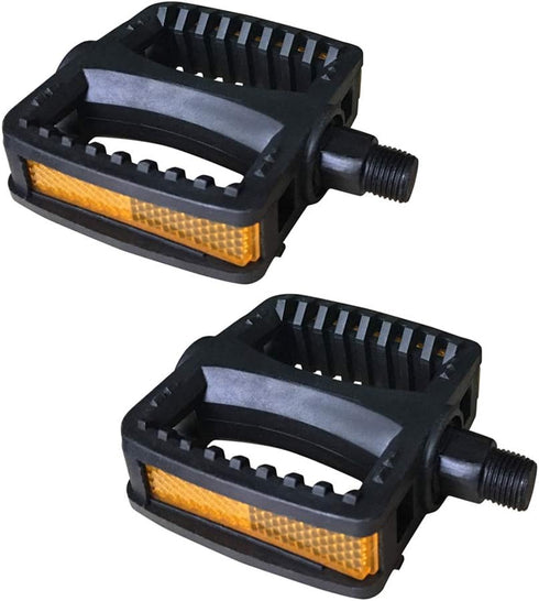 Kids Bike Pedals - Upgraded Resin 1 Pair for 16’’ 18‘’ Bikes, 1/2 Inch